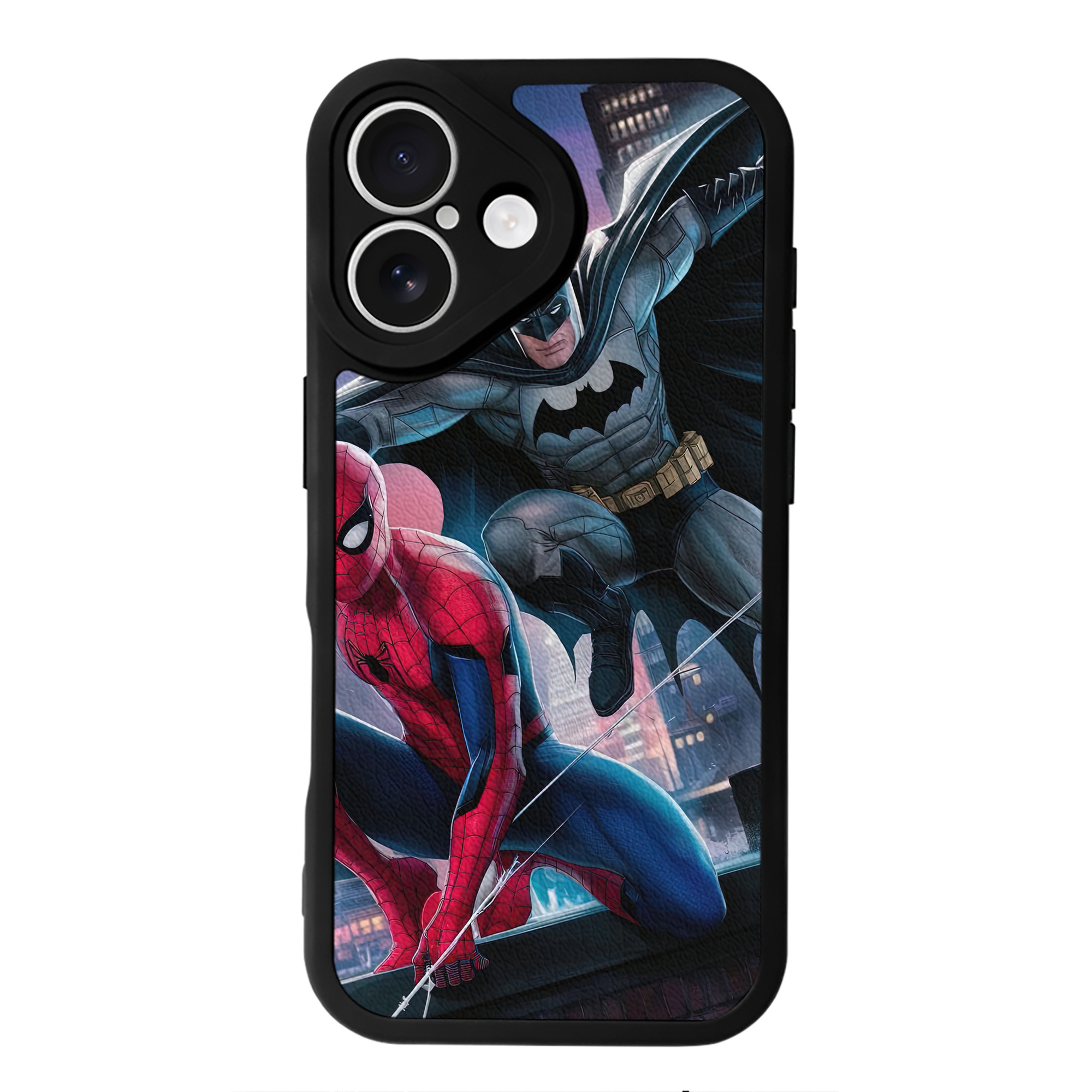 （画像用） Spider Man スパイダーマン 【iPhone 16シリーズ対応】シリコンスマホケース（レザー調） 材質：シリコン